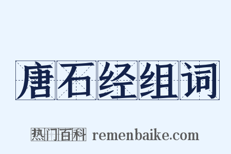 唐石经组词是什么意思的图片